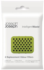 Białe zapasowe filtry węglowe zestaw 2 szt.. Intelligent Waste – Joseph Joseph