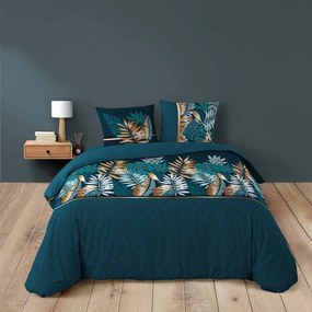 Niebieska bawełniana pościel dwuosobowa 240x220 cm Alianor – douceur d'intérieur