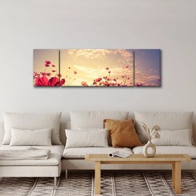 Obraz - Łąka z kwiatami (170x50 cm)