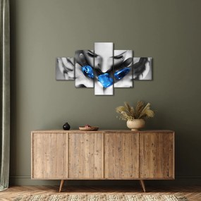 Obraz portretu kobiety z kamieniami (125x70 cm)