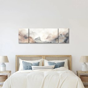 Obraz - Górska abstrakcja z teksturą marmuru (170x50 cm)