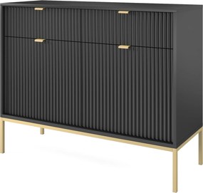 Komoda STELLARE 104 cm do Salonu Sypialni Czarny