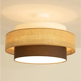 Brilagi - Przysufitowy żyrandol RESNA 1xE27/60W/230V Ø 40 cm beżowy/czarny