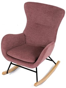 Fotel bujany PINK2, różowy
