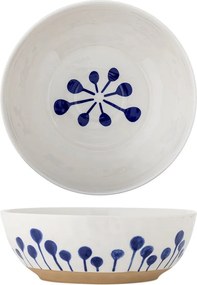 Biała/niebieska ceramiczna misa ø 28 cm Linora – Bloomingville