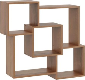 Minimalistyczna półka wisząca w kolorze orzech F3-T09