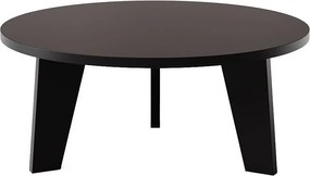 Stolik kawowy okrągły ELLA Ø90 cm Czarny