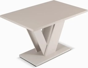 Stół Prostokątny Rozkładany CLARK 120-160 cm Kaszmir Japandi