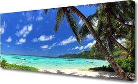 Obraz na płótnie Palmy nad Lazurowym Morzem