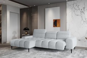 Narożnik GIANO S układ L Lewostronny z elektryczną regulacją siedziska w ktaninie AUSTIN 17 WERSAL