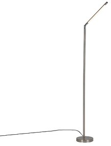 Nowoczesna lampa stojąca ze stali z wbudowanym LED - Berdien Nowoczesny Oswietlenie wewnetrzne