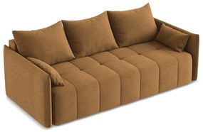 Rozkładana/ze schowkiem sofa w kolorze terakoty 225 cm Moku – Makamii