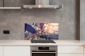 Szklany Panel Grupa Rowerzystów