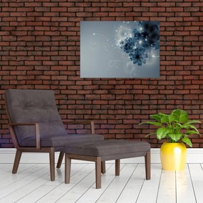 Obraz na szkle - Delikatne kwiaty (70x50 cm)