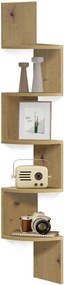 Półka wisząca narożna dąb artisan - Tocador 3X