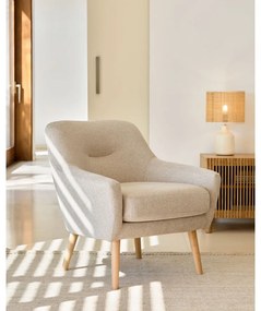 Beżowy fotel Candela – Kave Home