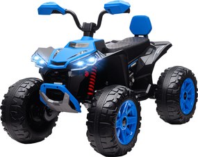AIYAPLAY Elektryczny quad dla dzieci, pojazd 24V z 4 kołami, reflektory, port USB, funkcja MP3, 6,5 km/h, 3-8 lat