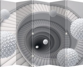 Parawan - Abstrakcja 3D (210x170 cm)