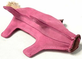 PafDog Świnka Pinky zabawka dla psa ze skóry i juty, 28 cm