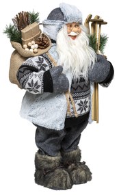 Figurka Mikołaja z nartami