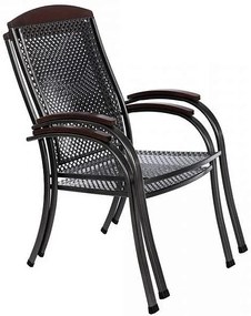 Metalowy zestaw ogrodowy PROVENCE II. 1 + 4 Stół owalny 190x105 cm