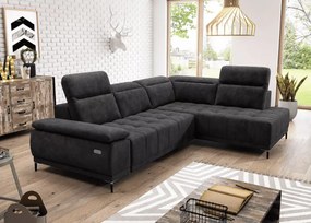 Narożnik Focus L z regulowanymi zagłówkami i elektrycznie wysuwanym siedziskiem
