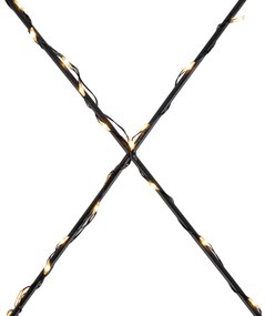 Zewnetrzna Świąteczna lampa ścienna czarna XMAS z LED z timerem IP44 - Yoro Oswietlenie zewnetrzne