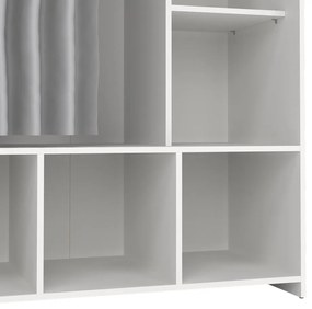 Biało-szara szafa 105x180 cm Kit – Tvilum