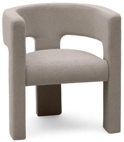 Beżowoszary designerski fotel ALPHA LOOP