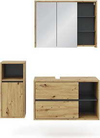 Zestaw mebli łazienkowych dąb rzemieślniczy 60x45x100 viola