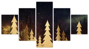 Obraz - Złota noc (125x70 cm)