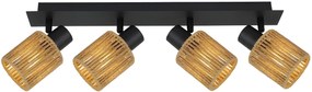 LAMPA SUFITOWA WISZĄCA APP1825-4W NATURE BLACK