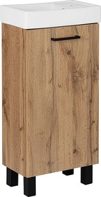 Zestaw Łazienkowy 50cm Dąb Wotan Szafka z Umywalką Lupo Wotan