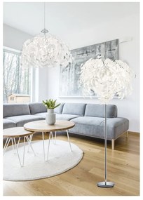 Biała lampa wisząca Trio Pendant Leavy, wys. 150 cm