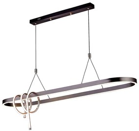 Lampa WISZĄCA LED LHJ040-CP 120 cm CZARNA