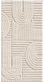 Dywan nowoczesny Art 3D kremowy 80 cm x 150 cm