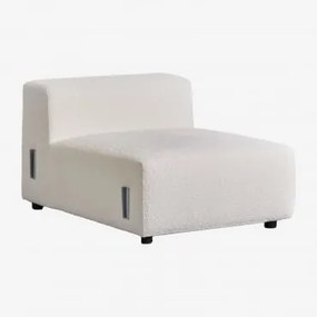 Moduł Środkowy 85x113 Cm Do Sofy Modułowej Bruna Bouclé White - Sklum