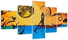 Obraz starożytnego obrazu (125x70 cm)