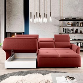 Narożnik MURILLO S Mini z elektryczną regulacją siedziska Lewostronny w tkaninie VOGUE 08 WERSAL