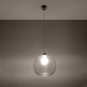 Lampa wisząca BALL transparentna SOLLUX  LIGHTING