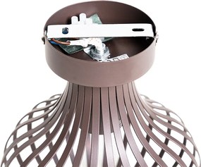 Nowoczesna lampa sufitowa brązowa 18 cm - Saffira