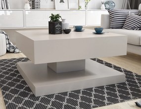 Kwadratowy stolik Gemin 80x80, kaszmir