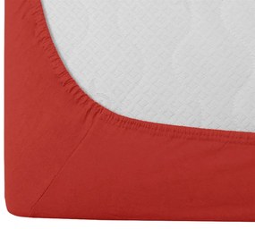 PrzytulneMieszkanie.pl Prześcieradło jersey EXCLUSIVE czerwone 90 x 200 cm