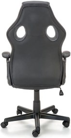 Fotel obrotowy gamingowy czarny + popiel M1-N65