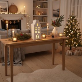 Lampka LED w kształcie domu, 24 cm, biały
