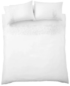 Biała bawełniana pościel dwuosobowa 230x220 cm Embroidery Floral – Bianca