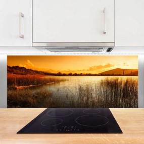 Panel nad blat kuchenny Ognisty Zachód nad Jeziorem