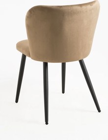 Zestaw 4 Krzese Luk Aksamitne