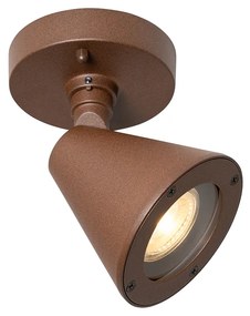 Zewnetrzna Nowoczesna lampa ścienna zewnętrzna brązowa rdza IP44 regulowana - Ciara Nowoczesny Oswietlenie zewnetrzne