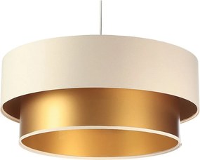 Lampa wisząca DOUBLE CREAM 60 kremowa/złota